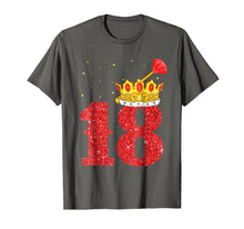 Load image into Gallery viewer, Funny shirts V-neck Tank top Hoodie sweatshirt usa uk au ca gifts for 18th Birthday Boy Gold Crown 18 Years old T-Shirt Gifts 1104849
