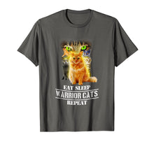 Load image into Gallery viewer, Funny shirts V-neck Tank top Hoodie sweatshirt usa uk au ca gifts for Eat Sleep Warrior Cats Repeat Funny Cat Lover T-Shirt 1749182
