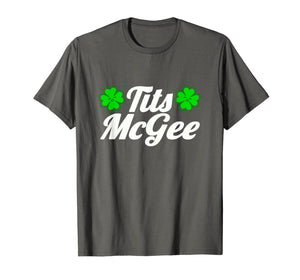 Women's Tits McGee Funny St. Patrick's Day Shamrocks Girls TShirt943542