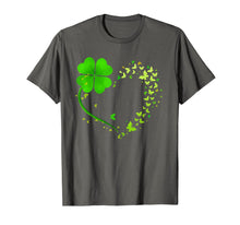 Load image into Gallery viewer, Heart Shamrock Butterfly Happy St Patrick&#39;s Day Gifts T-Shirt-517295
