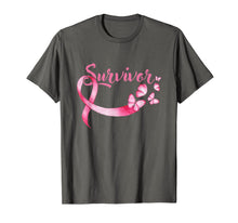 Load image into Gallery viewer, Breast Cancer Awareness Pink Butterflies Ribbon Survivor TShirt776736

