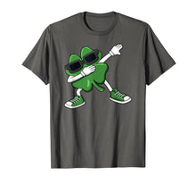 Load image into Gallery viewer, Dabbing Shamrock St Patrick's Day Funny Boys Girls Kids Dab TShirt100062
