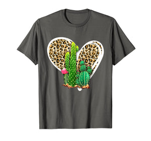 Leopard Heart Cactus Valentine's Day Gifts For Women TShirt652585