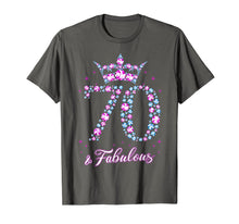 Load image into Gallery viewer, 70 years old &amp; Fabulous Funny Womens 70th Birthday Gifts T-Shirt-354860
