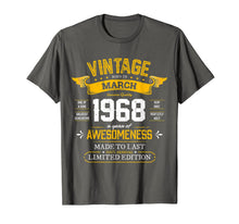 Load image into Gallery viewer, Best of 1968 Vintage 52nd Gift Retro March 1968 Birthday T-Shirt-4010031
