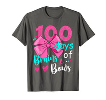 Load image into Gallery viewer, 100 Days Of Brains Bows 100th Day Of School Gifts Kids Girls T-Shirt-4050266
