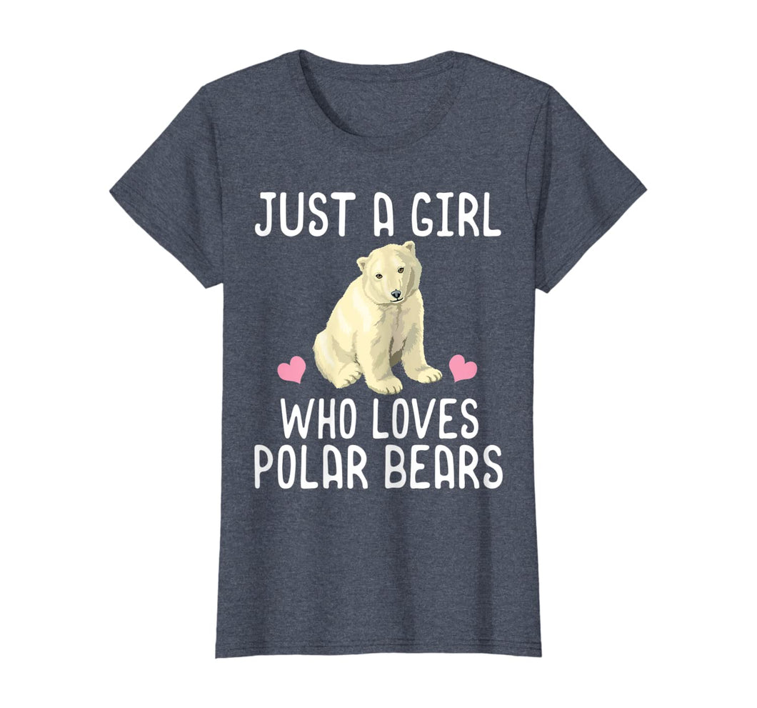 Funny shirts V-neck Tank top Hoodie sweatshirt usa uk au ca gifts for Just A Girl Who Loves Polar Bears T-Shirt Polar Bear Gift T-Shirt 168827