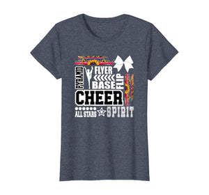 Womens Cheer Cheerleading Sunflower Serape Leopard Themed Spirit T-Shirt