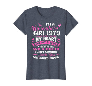 Funny shirts V-neck Tank top Hoodie sweatshirt usa uk au ca gifts for I'm A November Girl 1979 40th Birthday Gift T-Shirt 313721