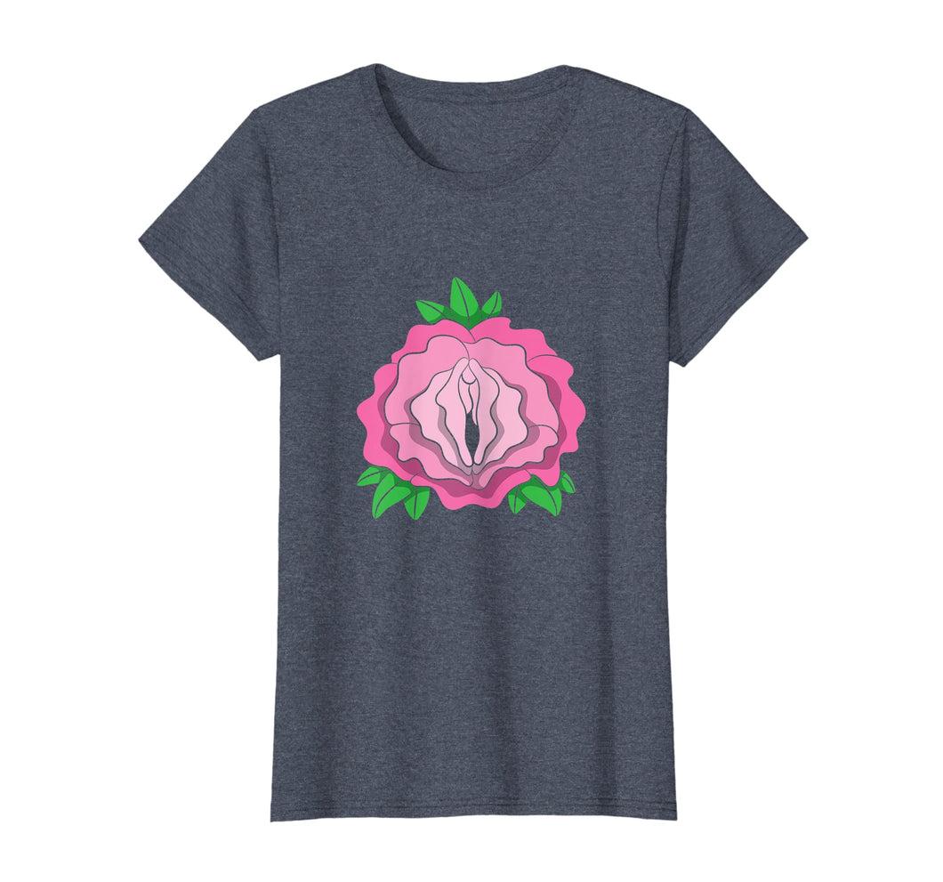 Womens Rose Vagina Womens Shirt Pussy Flower Pussies Vag Puss Gift