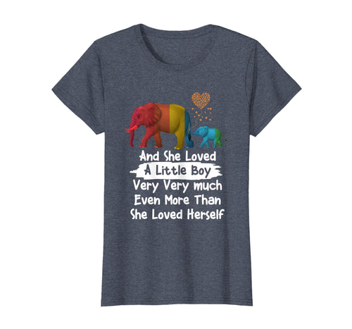 Funny shirts V-neck Tank top Hoodie sweatshirt usa uk au ca gifts for Womens And She Loved Little Boy Very Much MS Elephant T-shirt Gifts 3846207