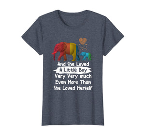 Funny shirts V-neck Tank top Hoodie sweatshirt usa uk au ca gifts for Womens And She Loved Little Boy Very Much MS Elephant T-shirt Gifts 3846207