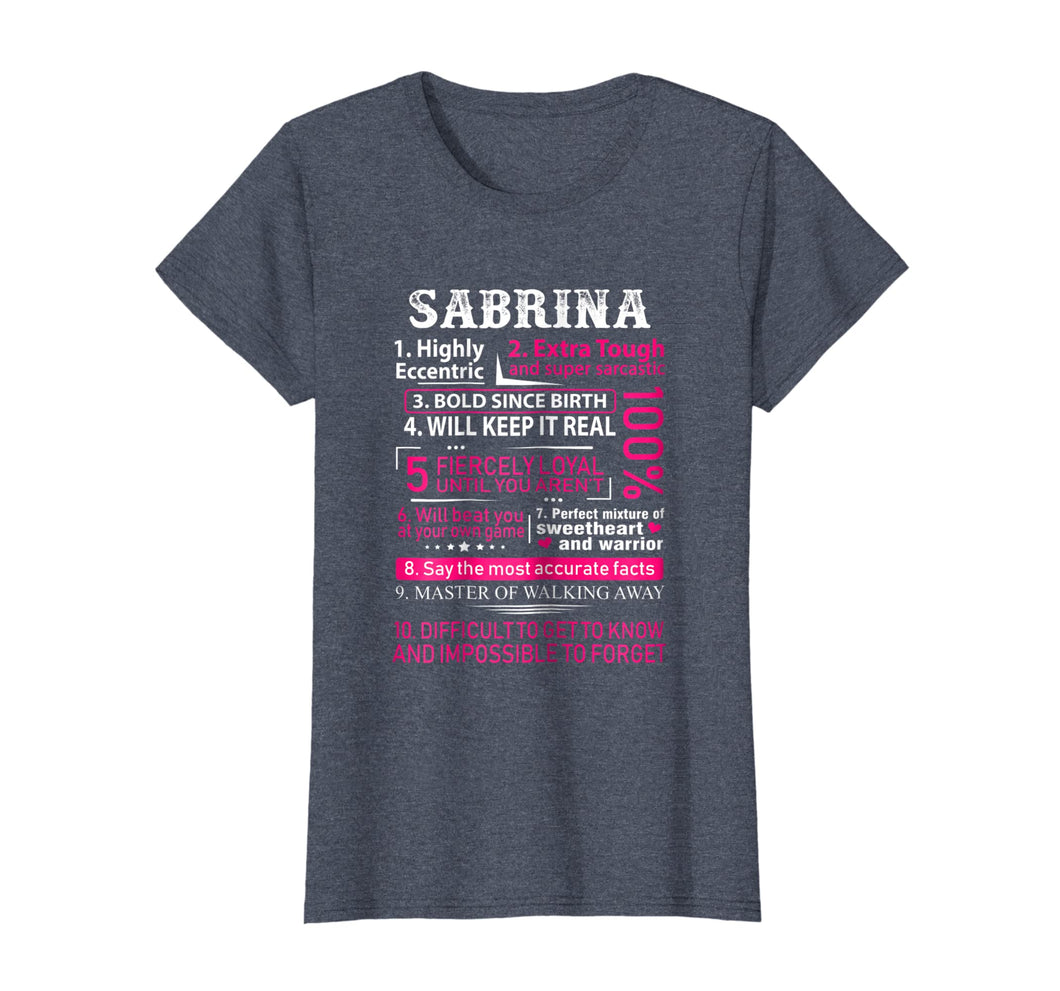 Funny shirts V-neck Tank top Hoodie sweatshirt usa uk au ca gifts for Womens Ten Facts About Sabrina T-shirt Sabrina 1st Name Shirt 3152353