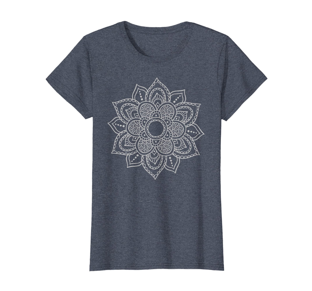 Womens Mandala T Shirt - Yoga Flower Mandala Lover T Shirt