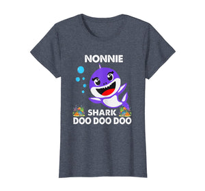 Womens Nonnie Shark Doo Doo Doo Shirt Matching Family Shark T-Shirt