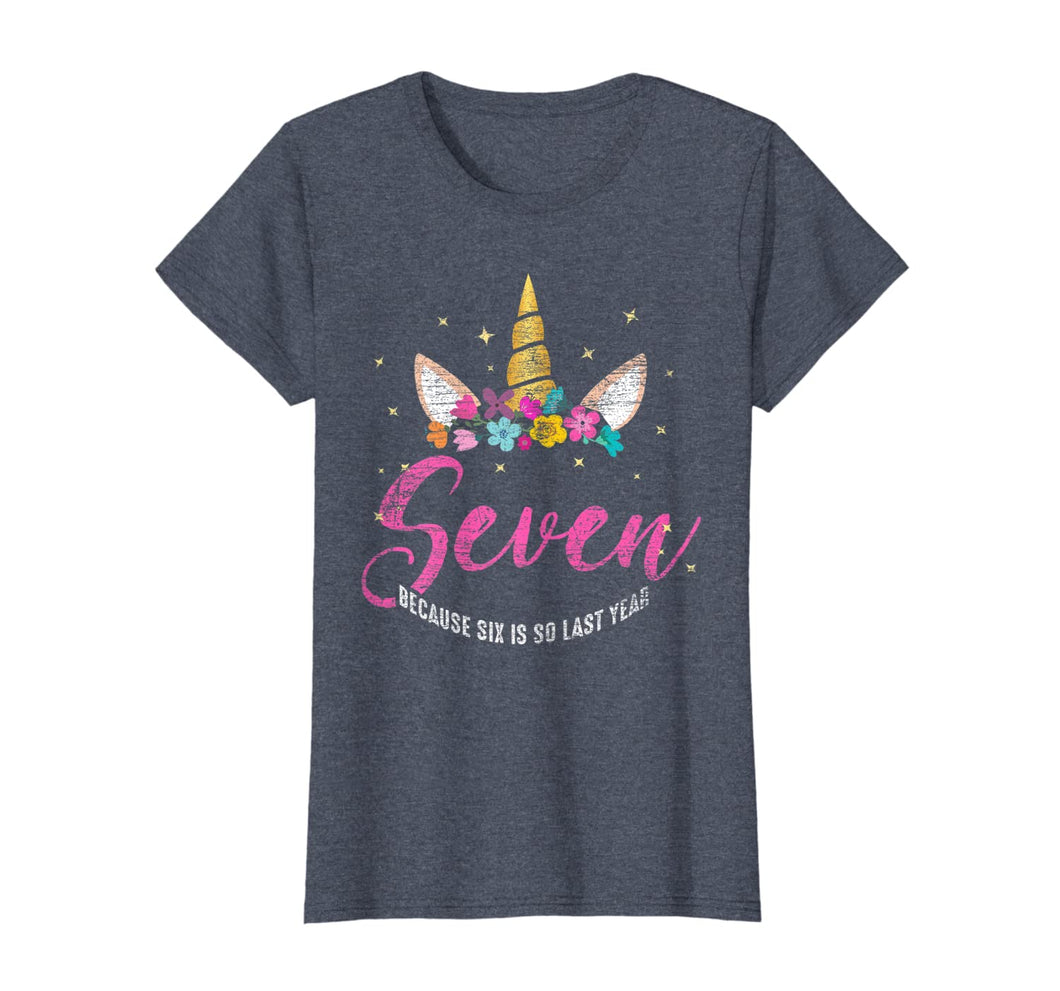 7 Years Old Birthday Girl Gifts Unicorn 7th Birthday TShirt294101