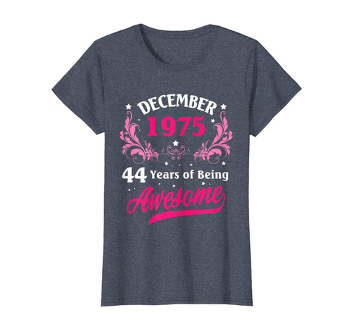 Womens Made in December 1975 T-Shirt 1975 Birthday Gifts 44 Years T-Shirt