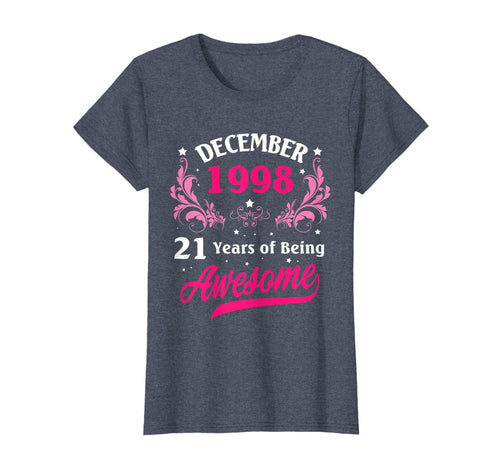 Womens Made in December 1998 T-Shirt 1998 Birthday Gifts 21 Years T-Shirt