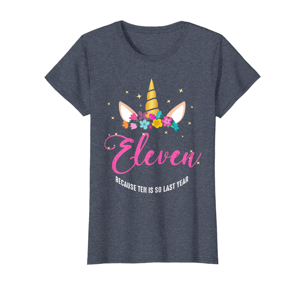 11 Years Old Birthday Girl Gifts Unicorn 11th Birthday T-Shirt-324770