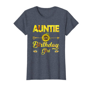 Auntie Of The Birthday Girl TShirt Mom Sunflower Gifts T-Shirt762375