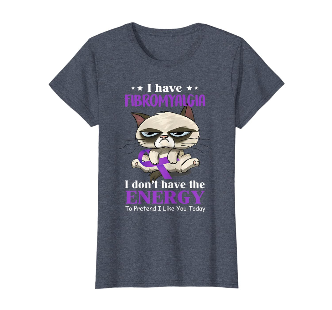 I've Fibromyalgia I Don't Have The Energy Cat Funny Gift TShirt881390