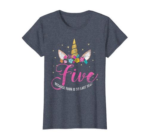 5 Years Old Birthday Girl Gifts Unicorn 5th Birthday TShirt677426