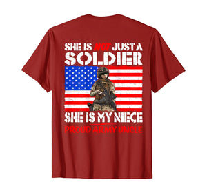 Funny shirts V-neck Tank top Hoodie sweatshirt usa uk au ca gifts for Mens My Niece My Soldier Hero Proud Army Uncle - Military Family T-Shirt 762816