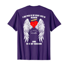Load image into Gallery viewer, Funny shirts V-neck Tank top Hoodie sweatshirt usa uk au ca gifts for Husband Guardian Angel Shirt A Piece Of My Heart In Heaven 2028731
