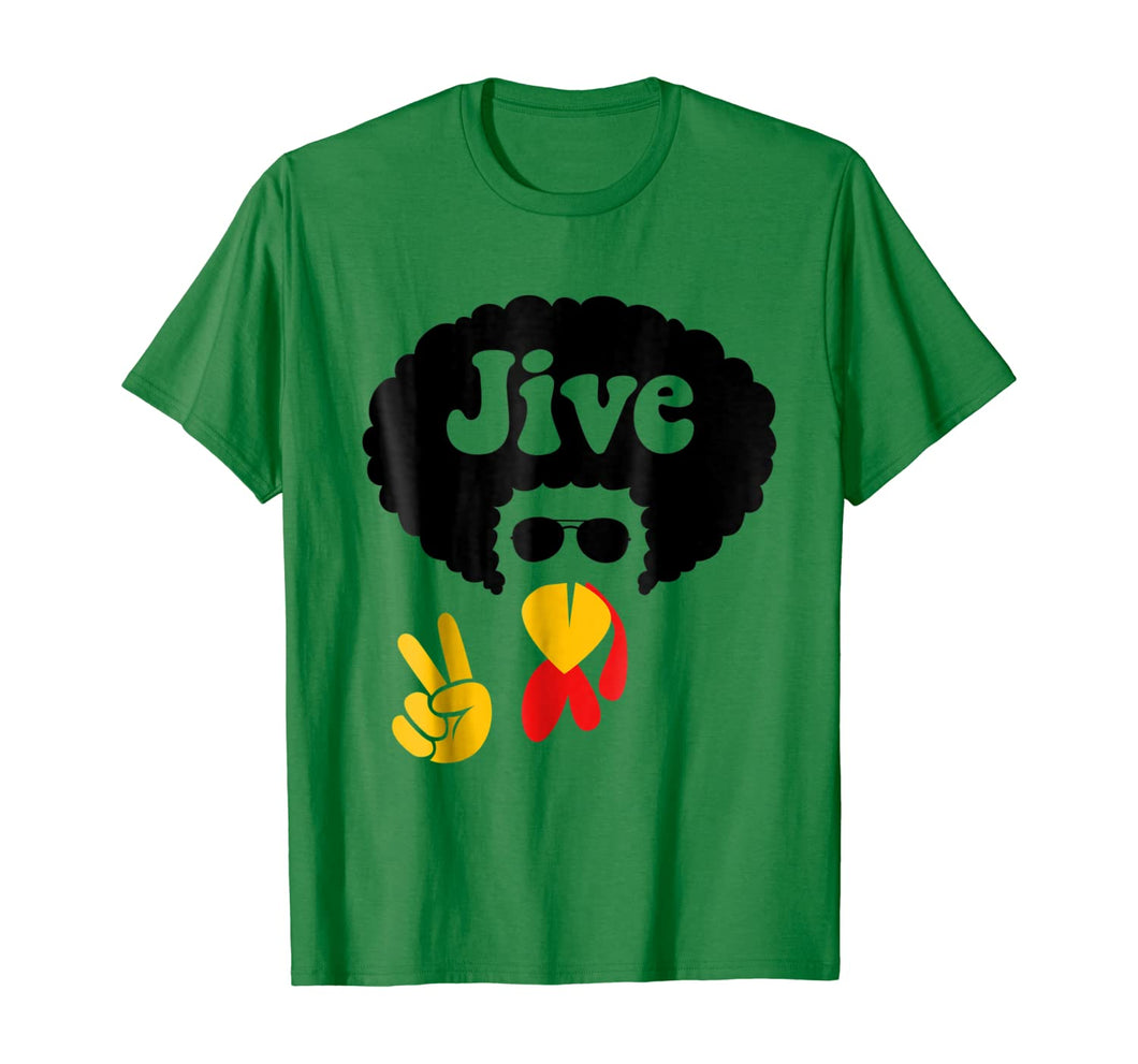 Peace Sign Jive Turkey Face Funny Thanksgiving Shirt Gift