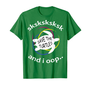 SkSkSk and i oop funny meme vintage apparel gift Distressed T-Shirt
