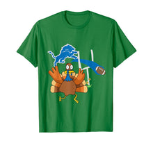 Load image into Gallery viewer, Thanksgiving Turkey Goal Posts Football Detroit-Lion T-Shirt
