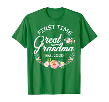 Load image into Gallery viewer, Womens Promoted to Great Grandma Est 2020 First Time Gift TShirt360286

