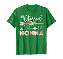 Load image into Gallery viewer, Womens Blessed Nonna Floral Grandma Mother's Day Gift TShirt434249
