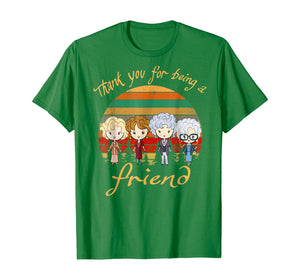 Thank You For Being A Golden-Friend Girls Vintage Tshirt
