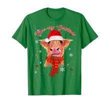 Load image into Gallery viewer, Funny shirts V-neck Tank top Hoodie sweatshirt usa uk au ca gifts for Scottish Highland Cow Merry Christmas Snow Gift T-Shirt 1150581
