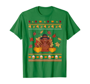 Ugly Turkey Thanksgiving Costume Turkey Is My Favorite Food T-Shirt