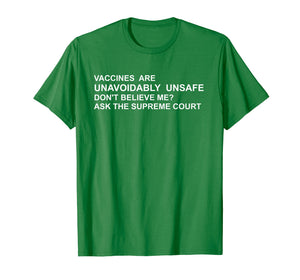 Funny shirts V-neck Tank top Hoodie sweatshirt usa uk au ca gifts for Vaccines are Unavoidably Unsafe Truth Science T Shirt 2313534