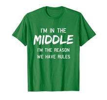 Load image into Gallery viewer, Funny shirts V-neck Tank top Hoodie sweatshirt usa uk au ca gifts for Middle Child Shirt I Am The Reason We Have Rules Siblings 1207040
