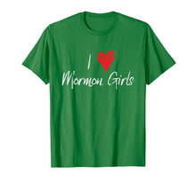 Load image into Gallery viewer, Funny shirts V-neck Tank top Hoodie sweatshirt usa uk au ca gifts for I Love Heart Mormon Girls Funny LDS T-Shirt 1985768
