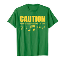 Load image into Gallery viewer, Funny shirts V-neck Tank top Hoodie sweatshirt usa uk au ca gifts for Caution Prone To Sudden Outbursts Of Song Unisex Tshirt 2742286
