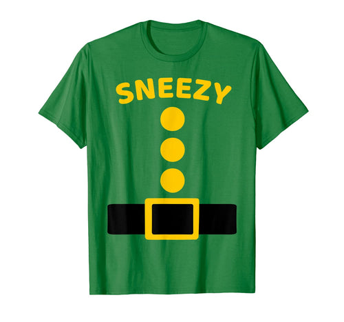 Sneezy Dwarf Costume Multicolor Shirt Funny Halloween Gifts 995285