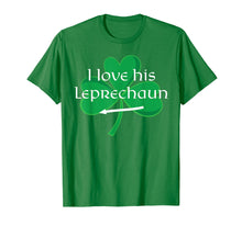 Load image into Gallery viewer, Funny shirts V-neck Tank top Hoodie sweatshirt usa uk au ca gifts for Funny Couples St. Patty's Day T-Shirt I Love His Leprechaun 2212548
