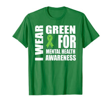 Load image into Gallery viewer, Funny shirts V-neck Tank top Hoodie sweatshirt usa uk au ca gifts for Mental Health Awareness Green Ribbon Support T-shirt 686663
