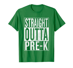 Straight Outta Pre-K | Pre-K Grad Tee Graduation Gift Shirt