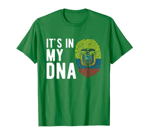 Funny shirts V-neck Tank top Hoodie sweatshirt usa uk au ca gifts for It's in my DNA Ecuador Flag Ecuadorian Gift T-Shirt 2284118