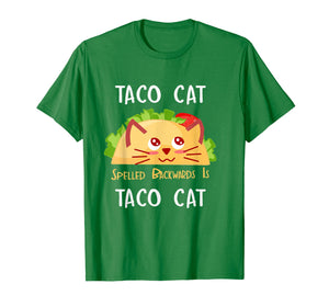 Funny shirts V-neck Tank top Hoodie sweatshirt usa uk au ca gifts for Taco Cat Spelled Backwards Is Taco Cat: Cute Cat Pun T-Shirt 231387
