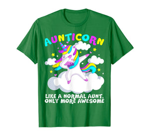 Funny shirts V-neck Tank top Hoodie sweatshirt usa uk au ca gifts for Like A Normal Aunt Only More Awesome Unicorn T shirt 1956804