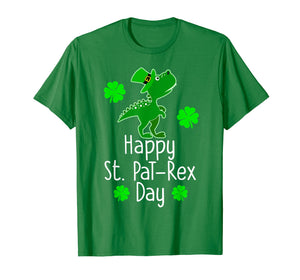 Funny shirts V-neck Tank top Hoodie sweatshirt usa uk au ca gifts for HAPPY ST PAT-REX DAY St Patrick's T-Rex Dinosaur Funny Shirt 2064894