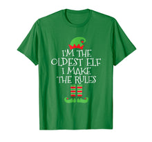 Load image into Gallery viewer, Funny shirts V-neck Tank top Hoodie sweatshirt usa uk au ca gifts for I&#39;m The Oldest Elf I Make The Rules T Shirt 1506413
