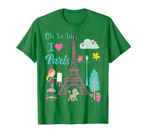 Funny shirts V-neck Tank top Hoodie sweatshirt usa uk au ca gifts for Oh la la  I love Paris Eiffel tower French traditions Shirt  T-Shirt 1192356